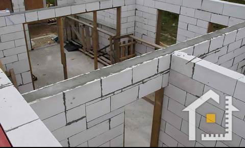 спорудження міжкімнатних стін з газоблоку